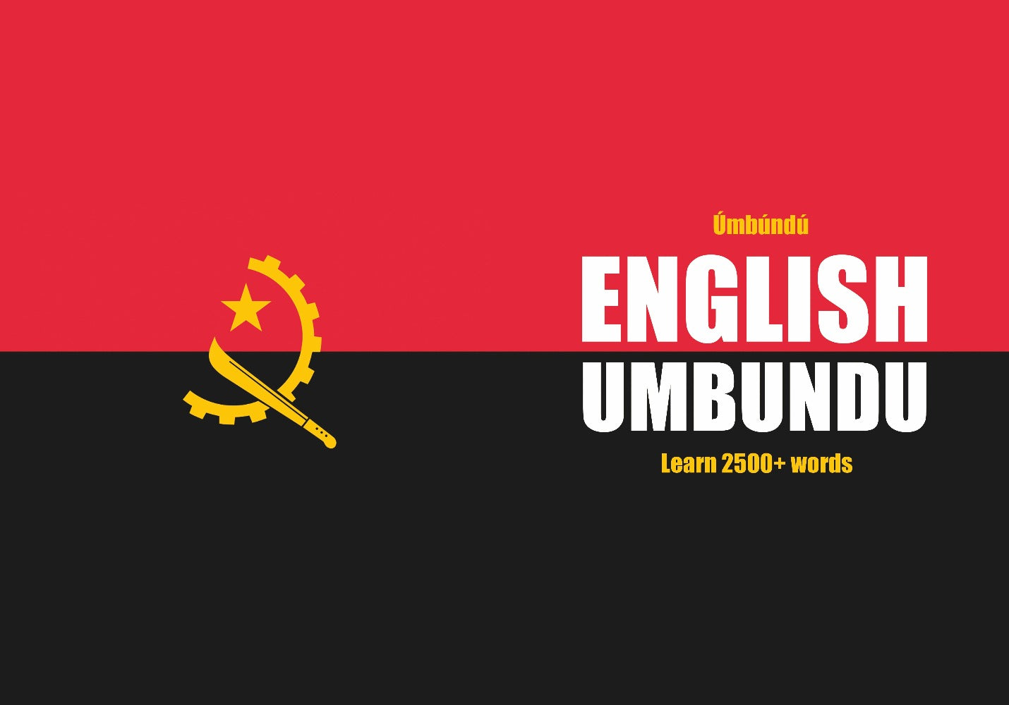 Umbundu language learning notebook cover