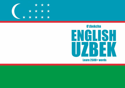 Uzbek language learning notebook cover