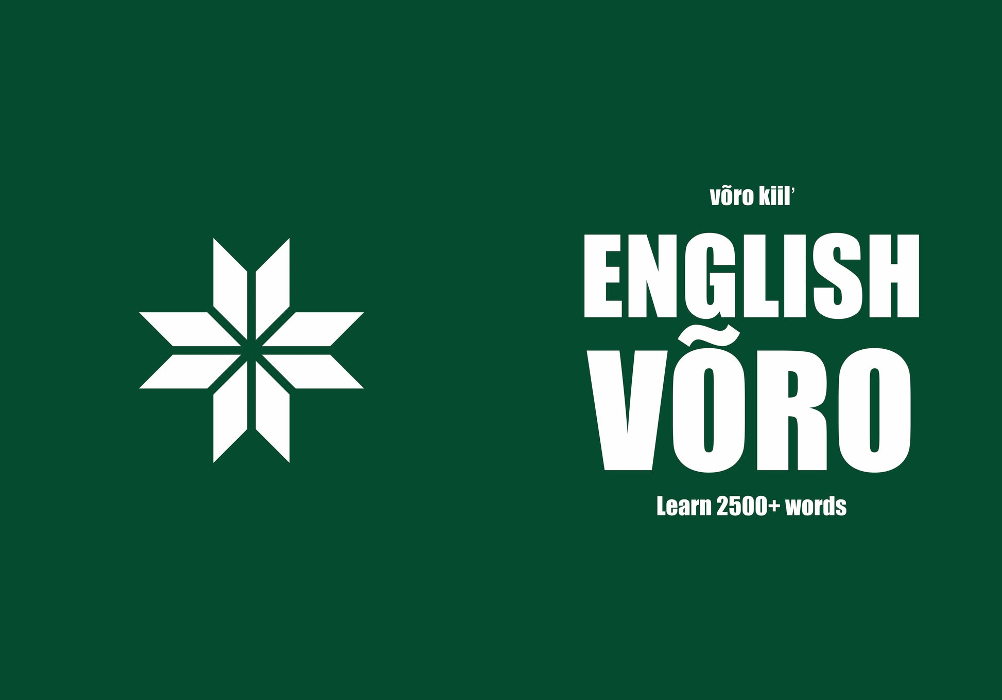 Võro language learning notebook cover