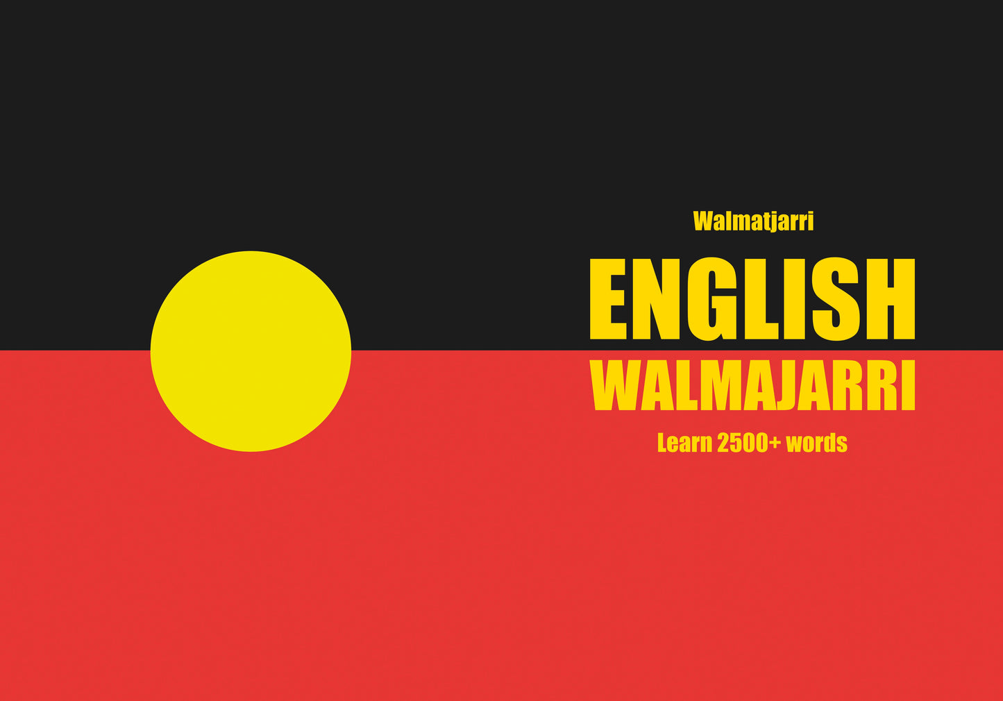 English-Walmajarri fill in the blanks notebook