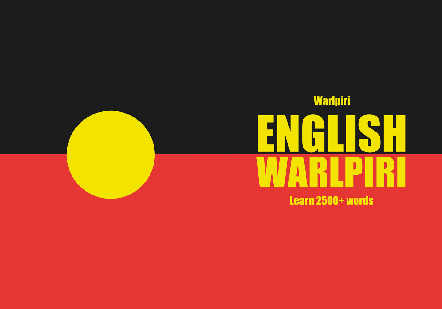 Warlpiri language learning notebook cover