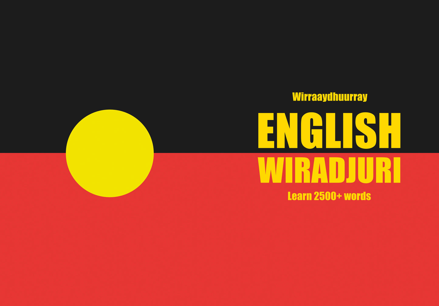 English-Wiradjuri fill in the blanks notebook