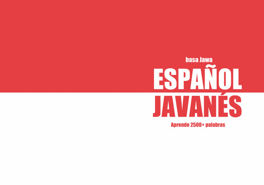 Español-javanés cuaderno de vocabulario