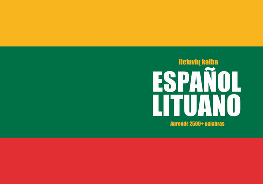 Español-lituano cuaderno de vocabulario