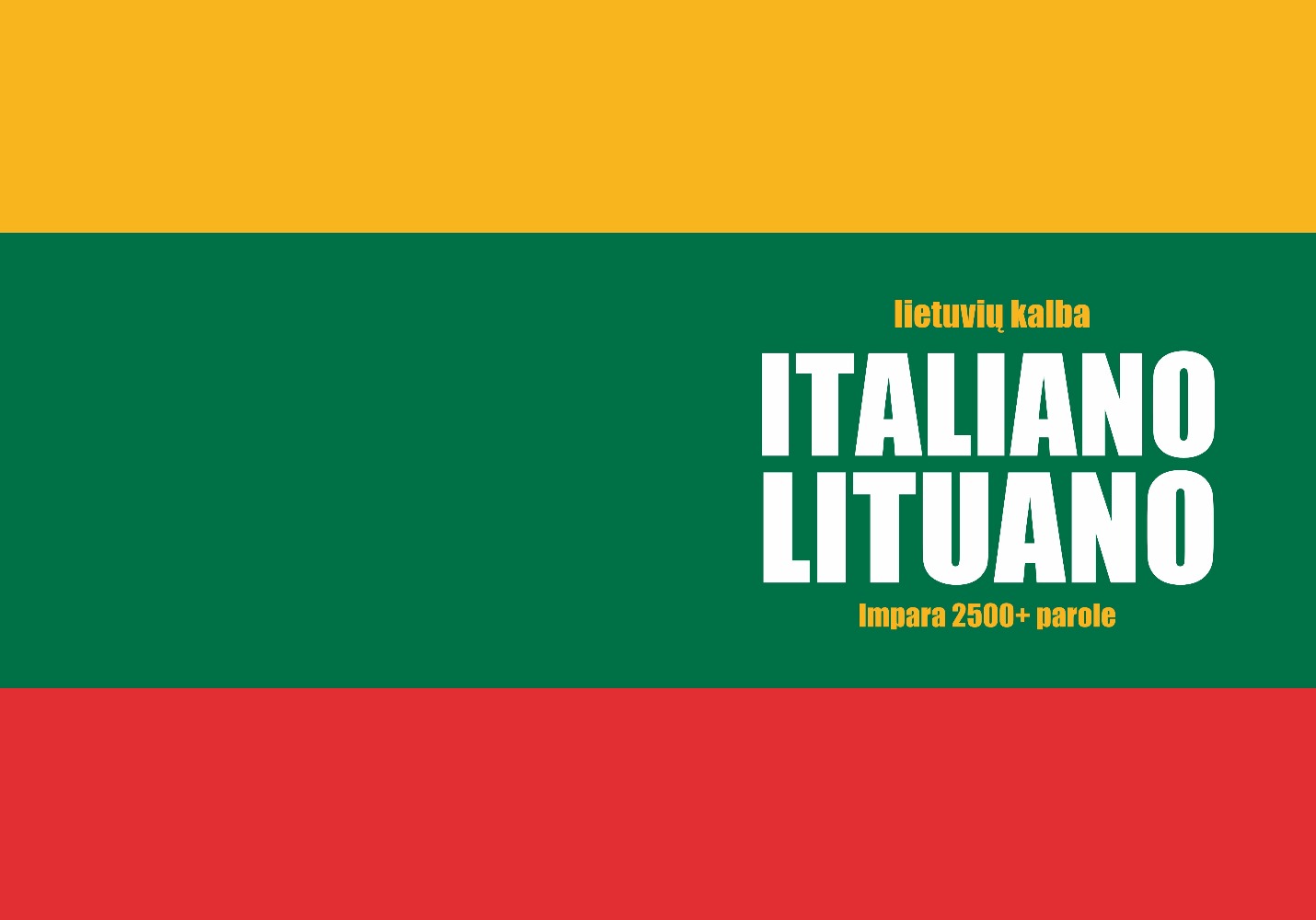 copertina del quaderno di lituano