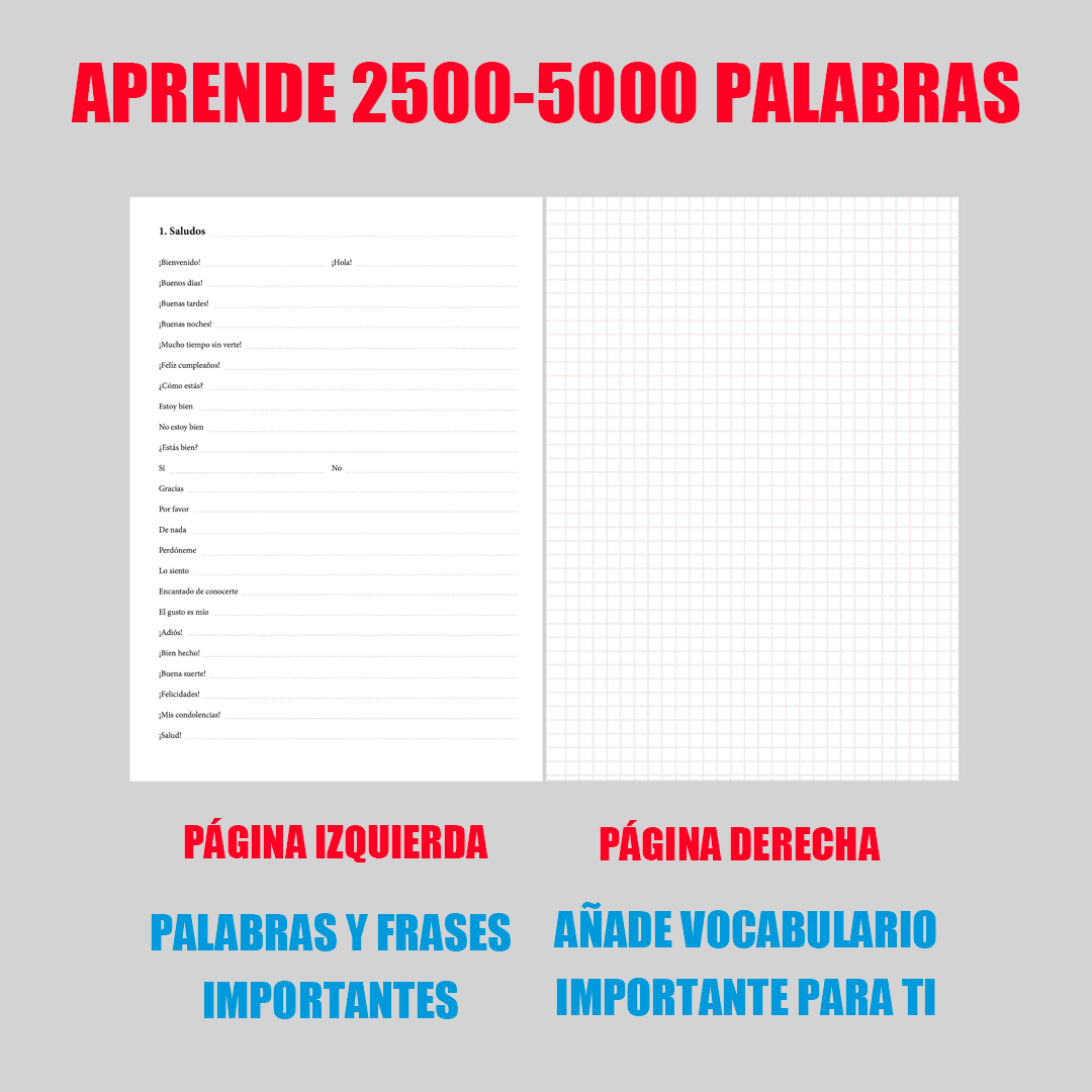 Español-palauano cuaderno de vocabulario