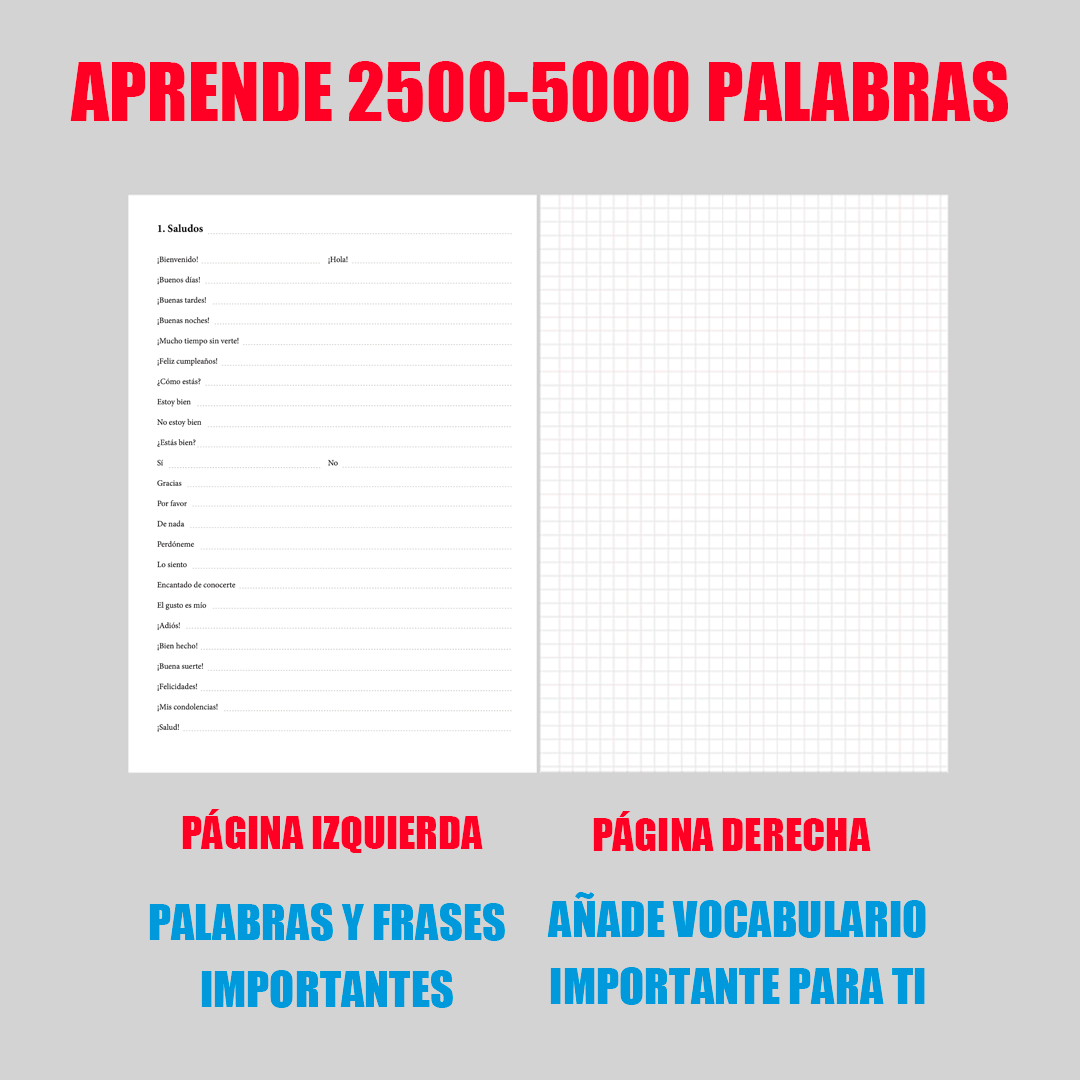 Español-albanes cuaderno de vocabulario