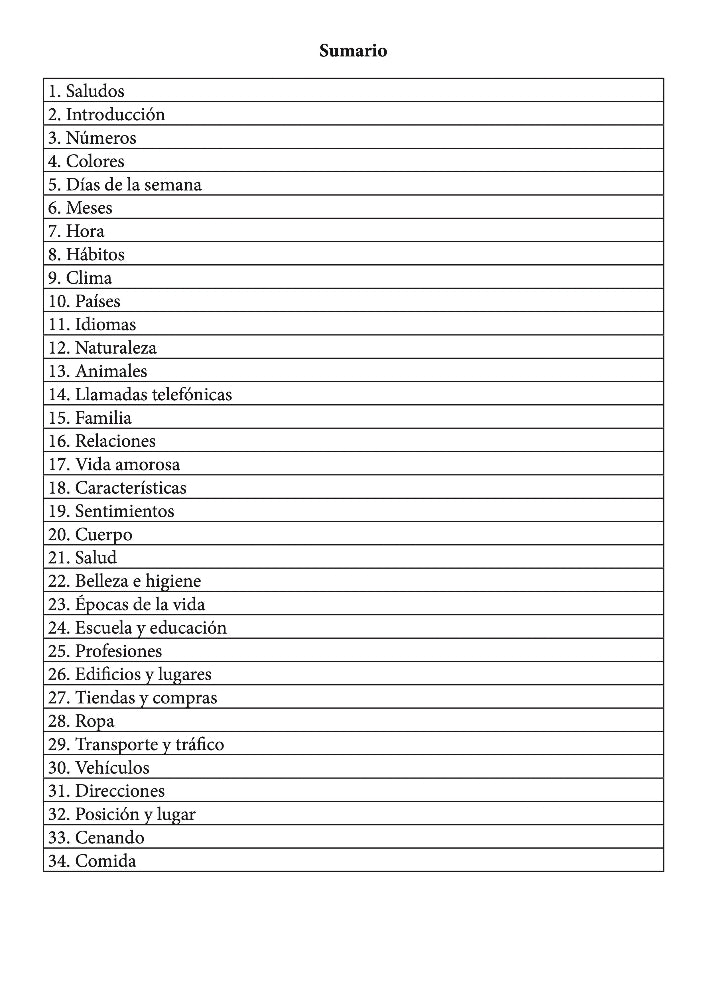 Topics 1-34 shown on the first contents page