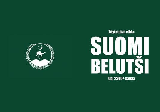 Suomi-belutši täytettävä vihko 