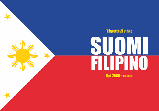 Suomi-filipino täytettävä vihko