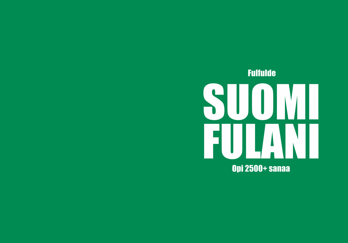 Suomi-fulani täytettävä vihko