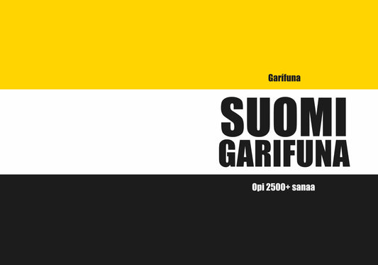 Suomi-garifuna täytettävä vihko