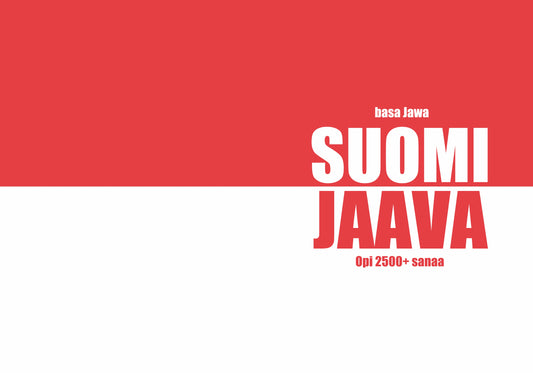 Suomi-jaava täytettävä vihko