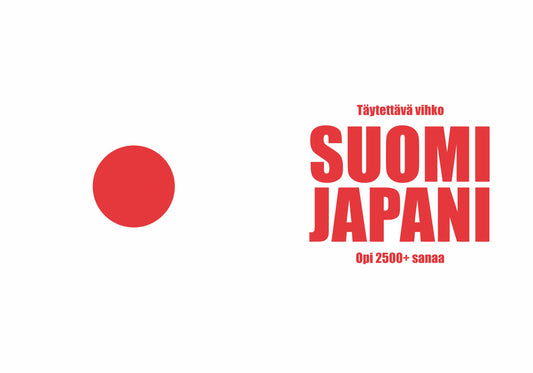 Suomi-japani täytettävä vihko