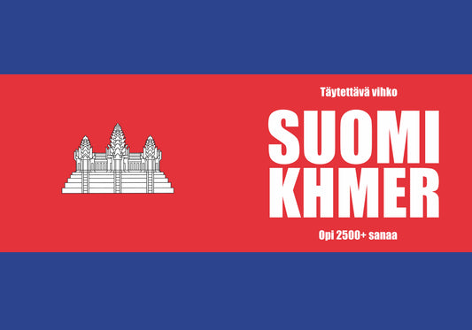 Suomi-khmer täytettävä vihko