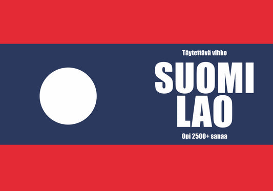 Suomi-lao täytettävä vihko