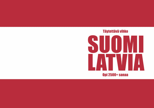 Suomi-latvia täytettävä vihko