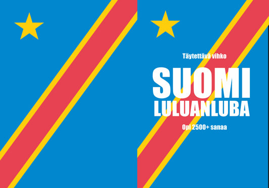 Suomi-luluanluba täytettävä vihko