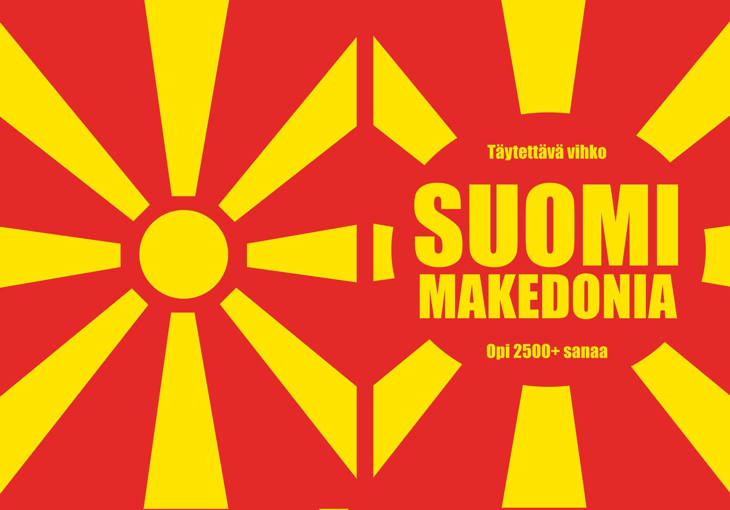 Suomi-makedonia täytettävä vihko