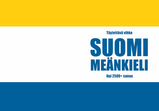 Suomi-meänkieli täytettävä vihko