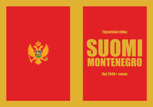 Suomi-montenegro täytettävä vihko