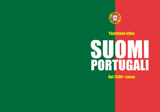 Suomi-portugali (Portugali) täytettävä vihko