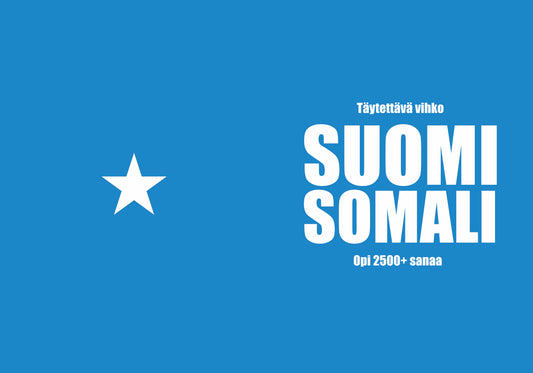 Suomi-somali täytettävä vihko