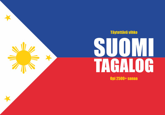 Suomi-tagalog täytettävä vihko