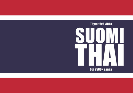 Suomi-thai täytettävä vihko