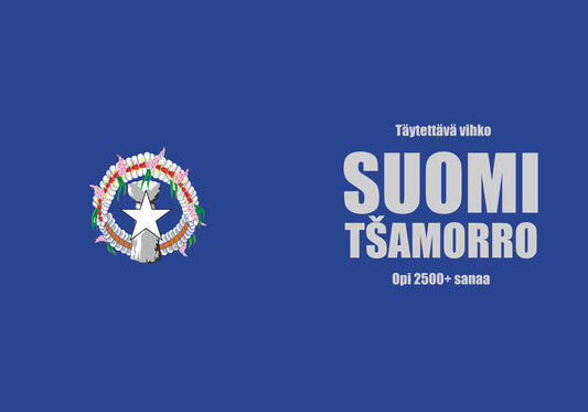 Suomi-tshamorro täytettävä vihko