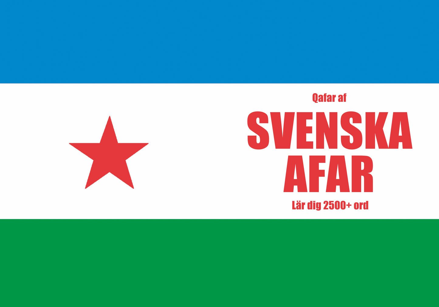 Svenska-afar anteckningsbok att fylla i