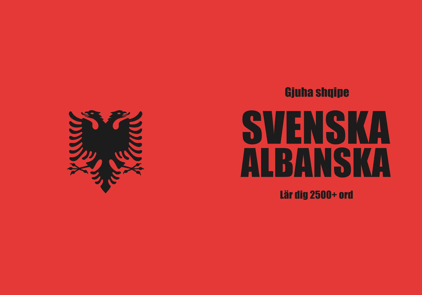 Svenska-albanska anteckningsbok att fylla i