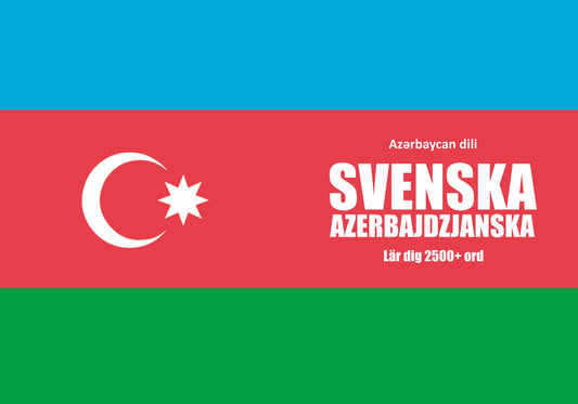 Svenska-azerbajdzjanska anteckningsbok att fylla i