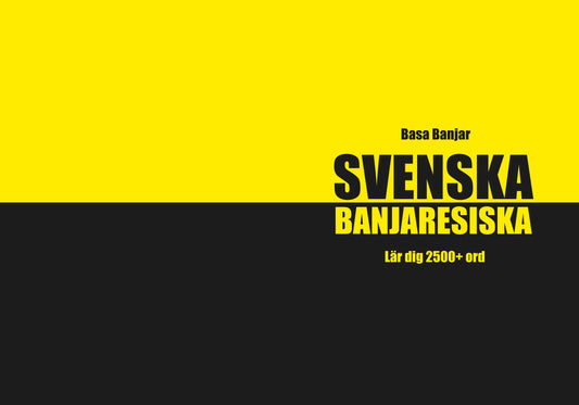 Svenska-banjaresiska anteckningsbok att fylla i