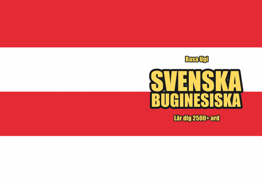 Svenska-buginesiska anteckningsbok att fylla i