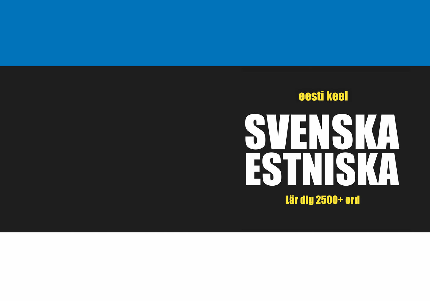 Svenska-estniska anteckningsbok att fylla i