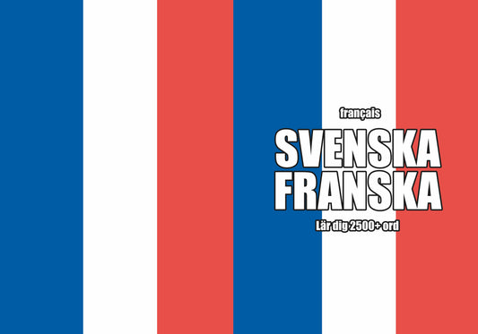 Svenska-franska anteckningsbok att fylla i