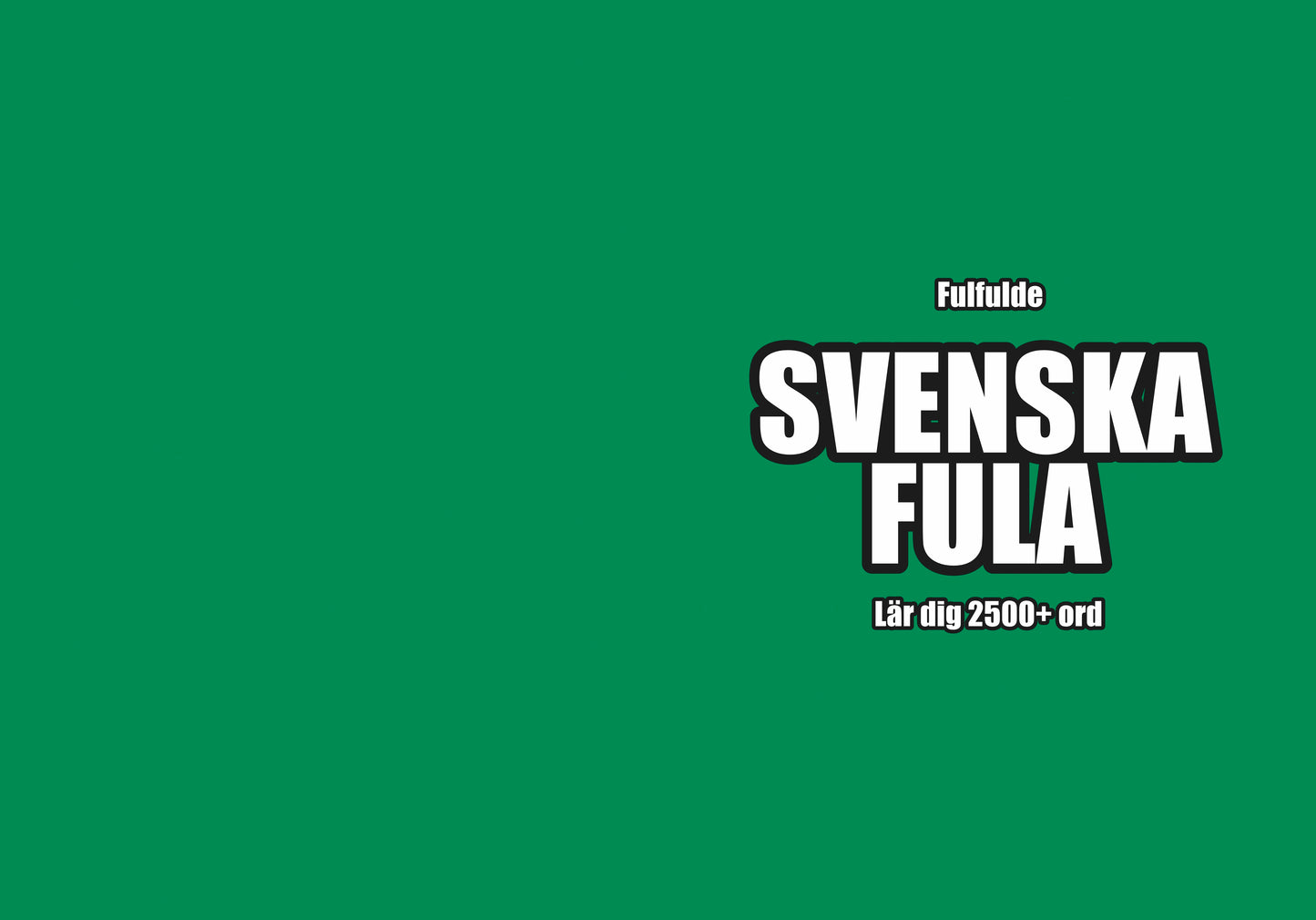 Svenska-fula anteckningsbok att fylla i