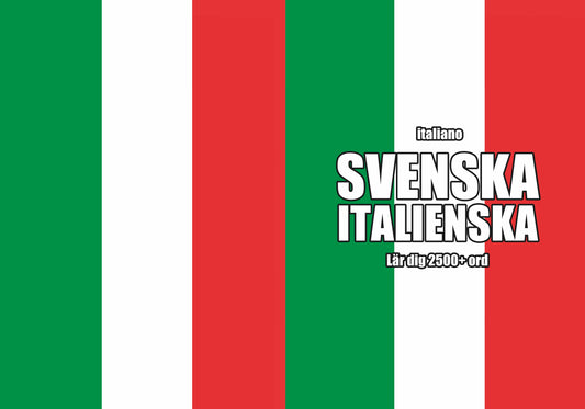 Svenska-italienska anteckningsbok att fylla i