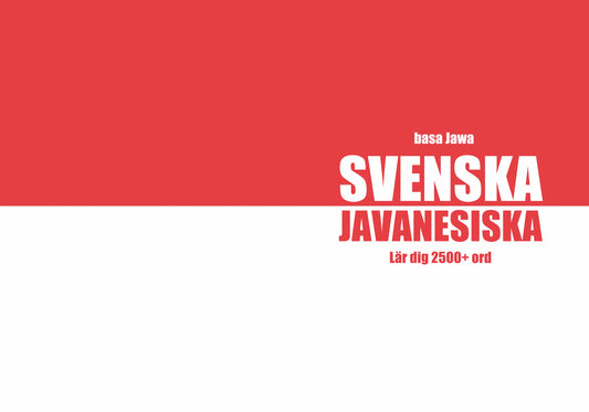 Svenska-javanesiska anteckningsbok att fylla i