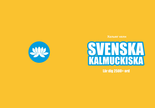 Svenska-kalmuckiska anteckningsbok att fylla i