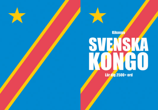 Svenska-kongo anteckningsbok att fylla i