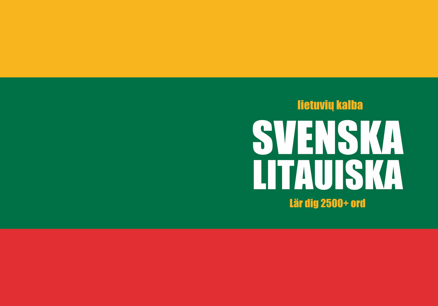 Svenska-litauiska anteckningsbok att fylla i