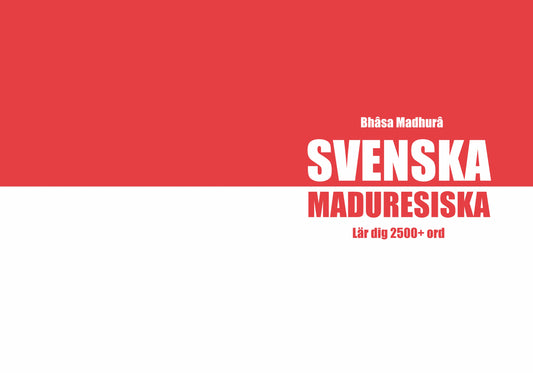 Svenska-maduresiska anteckningsbok att fylla i