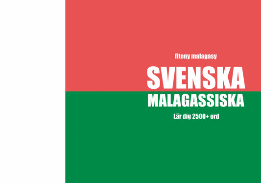 Svenska-malagassiska anteckningsbok att fylla i