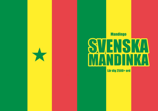 Svenska-mandinka anteckningsbok att fylla i