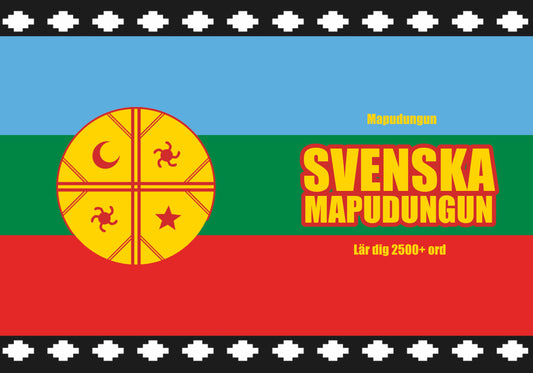 Svenska-mapudungun anteckningsbok att fylla i