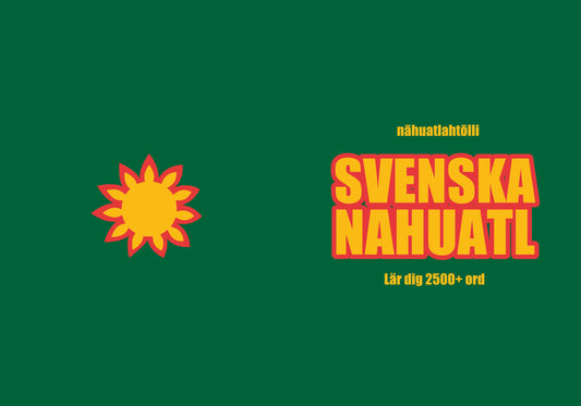 Svenska-nahuatl anteckningsbok att fylla i