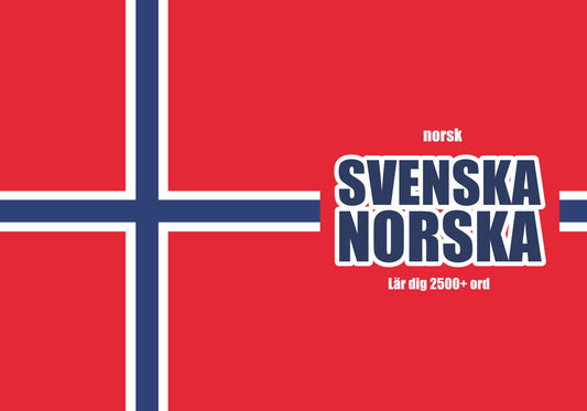 Svenska-norska anteckningsbok att fylla i