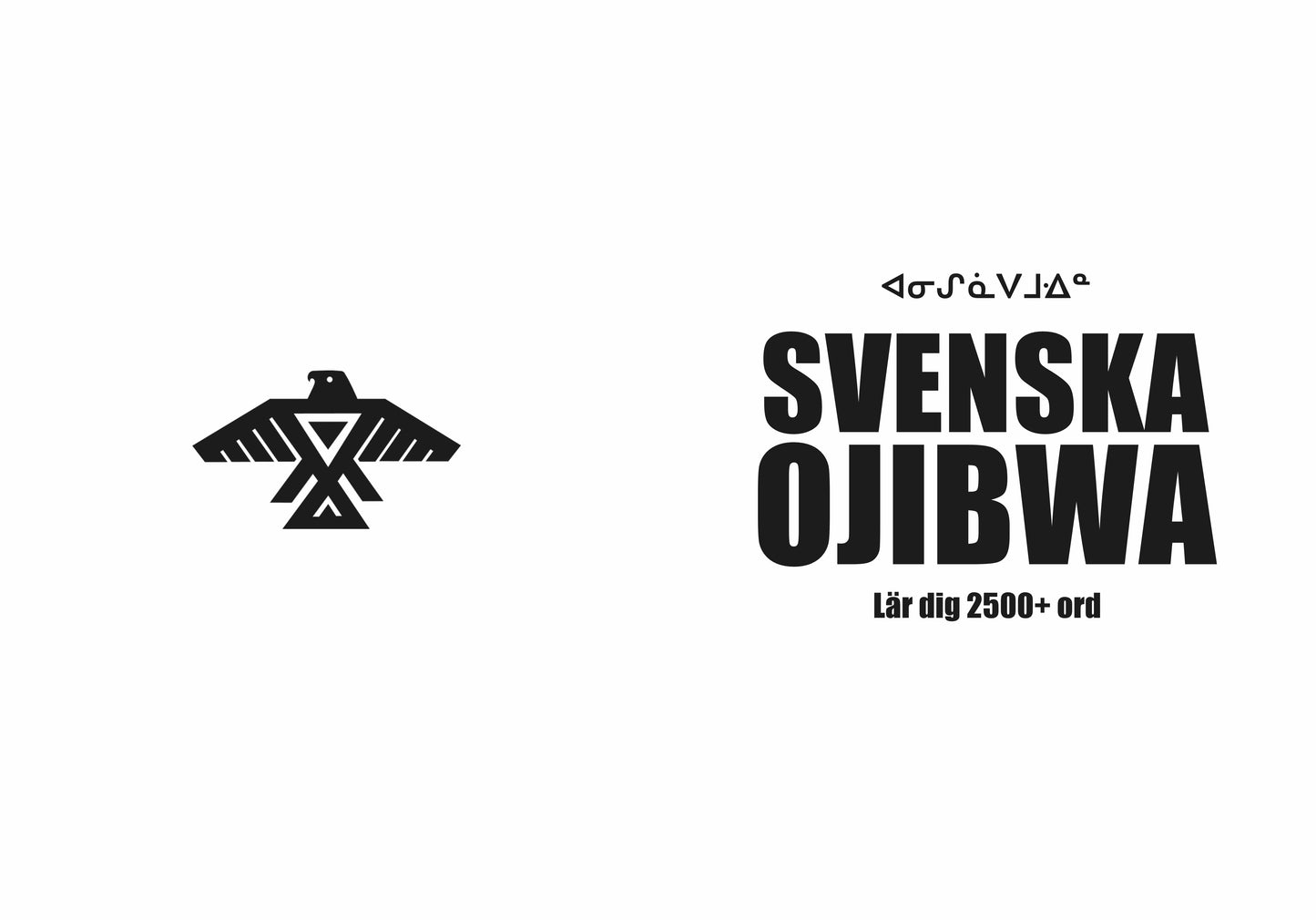 Svenska-ojibwa anteckningsbok att fylla i